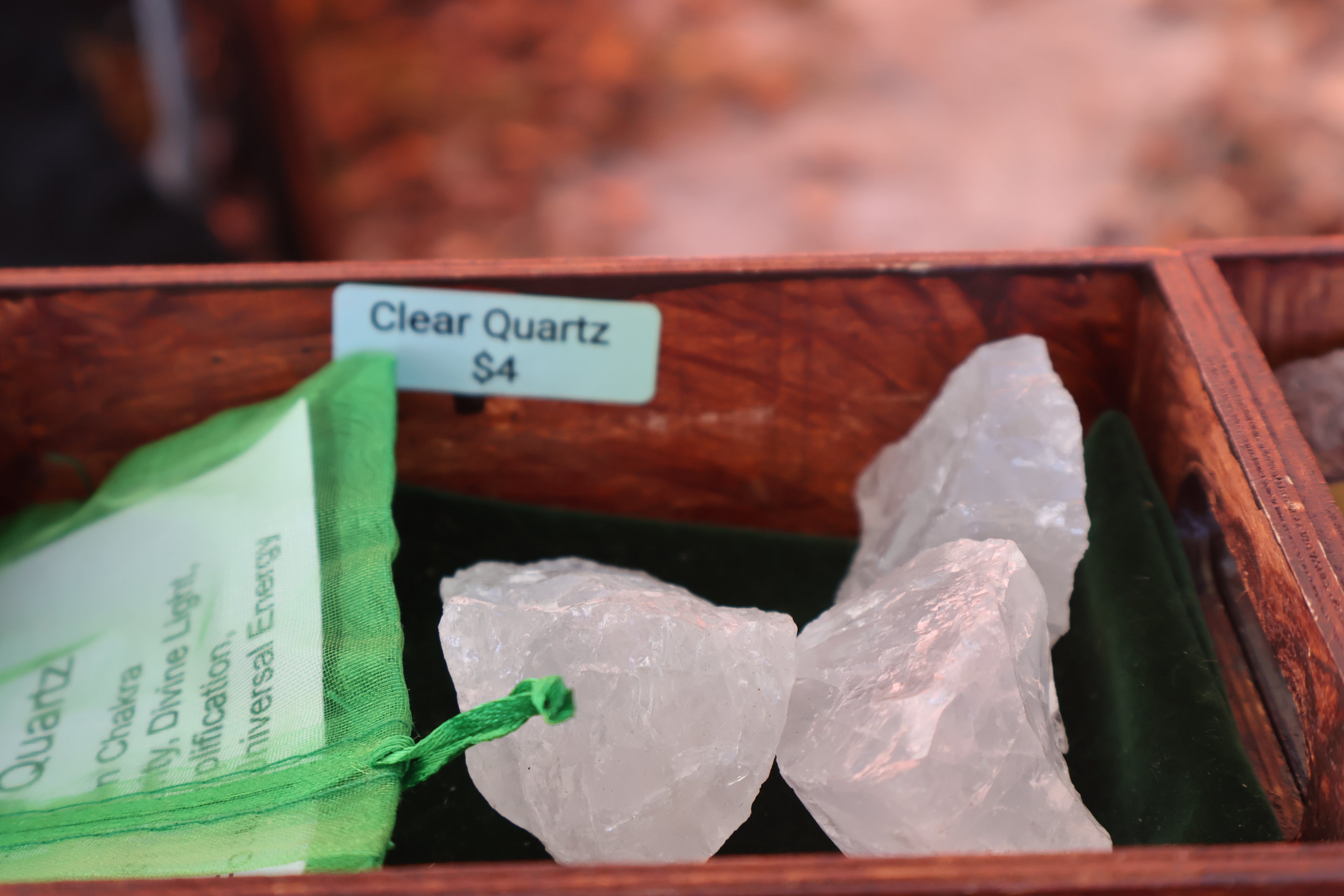 Raw clear quartz