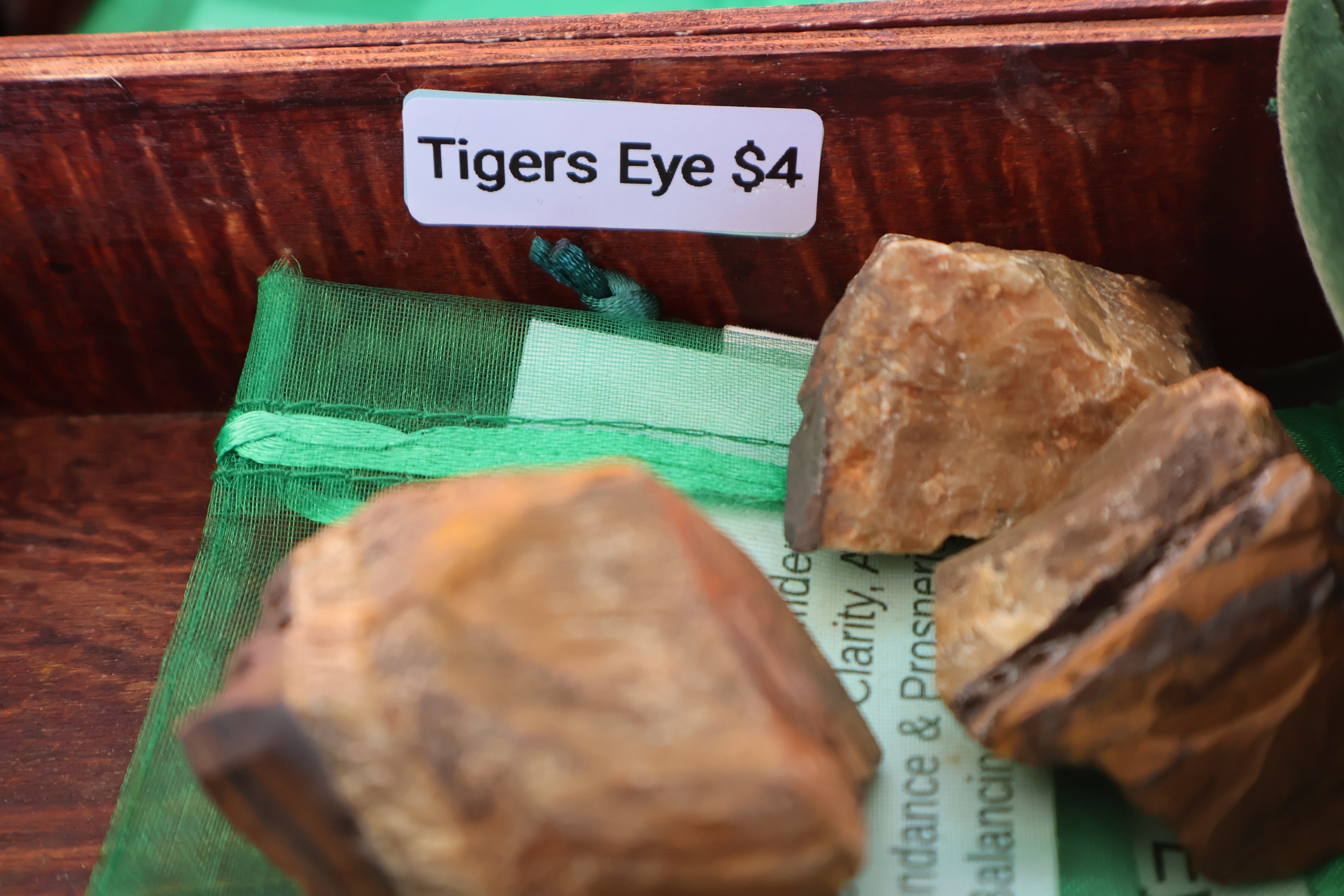 Raw tigers eye