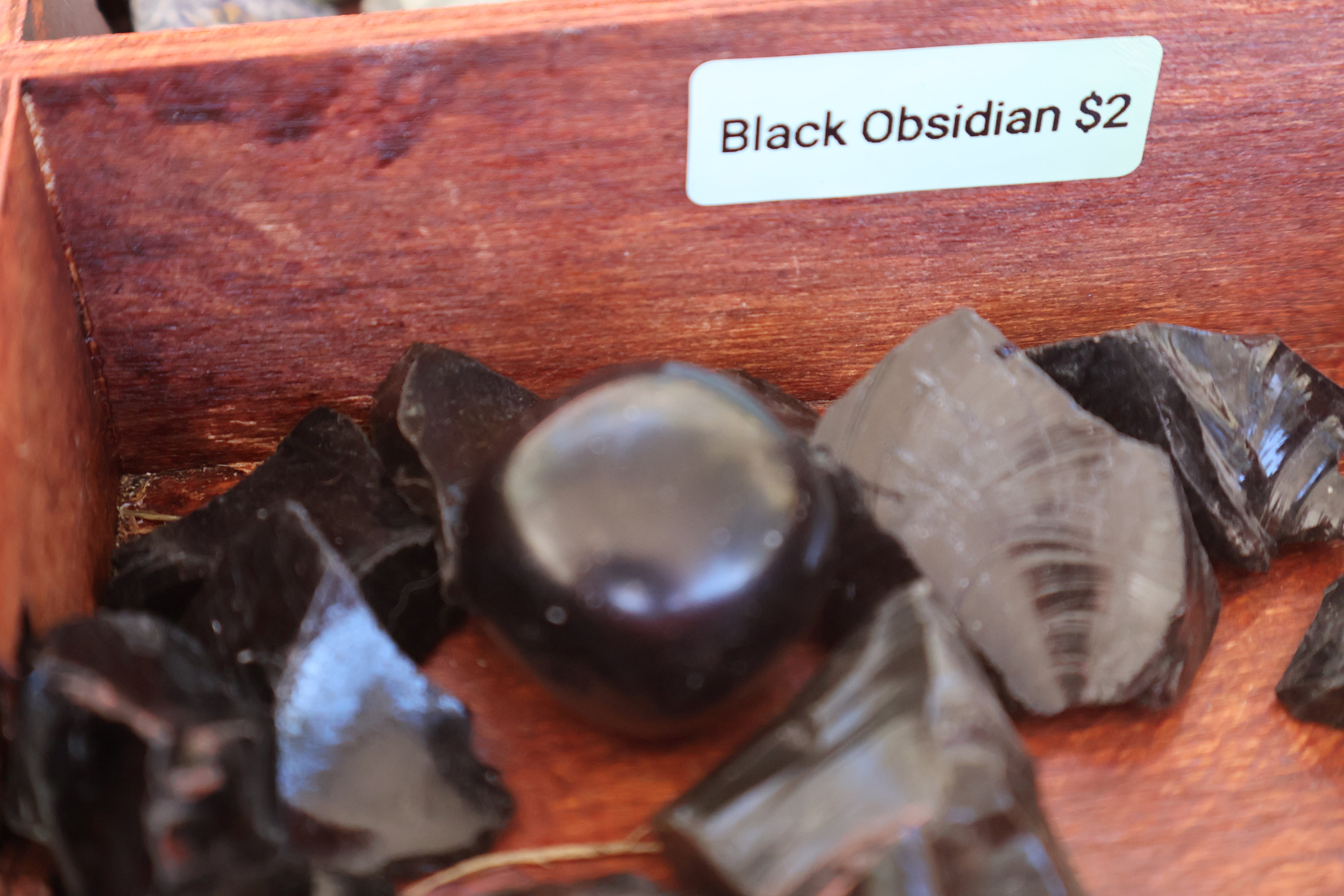 Black obsidian