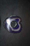 Purple Agate Candle Holder