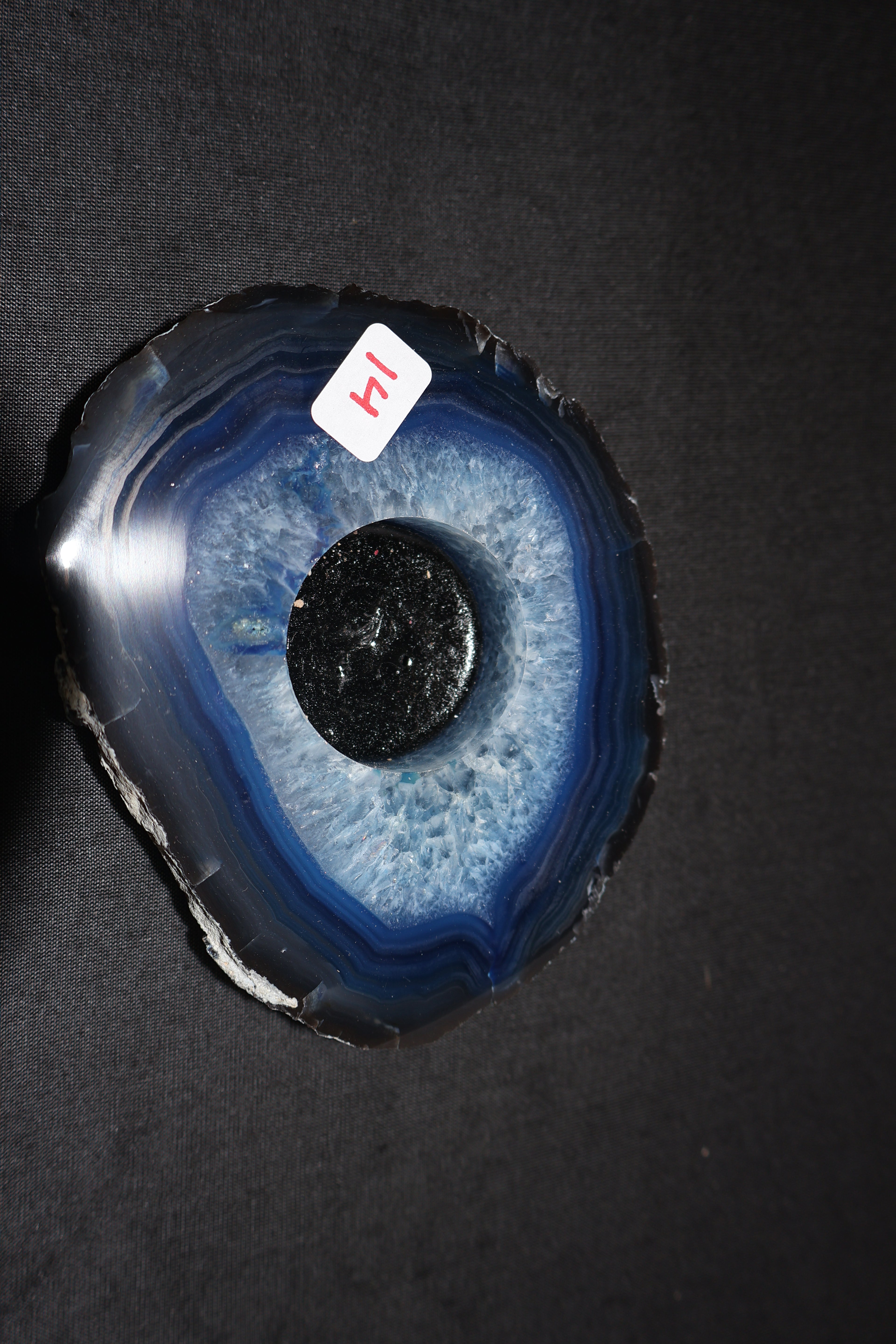 Blue Agate Candle Holder