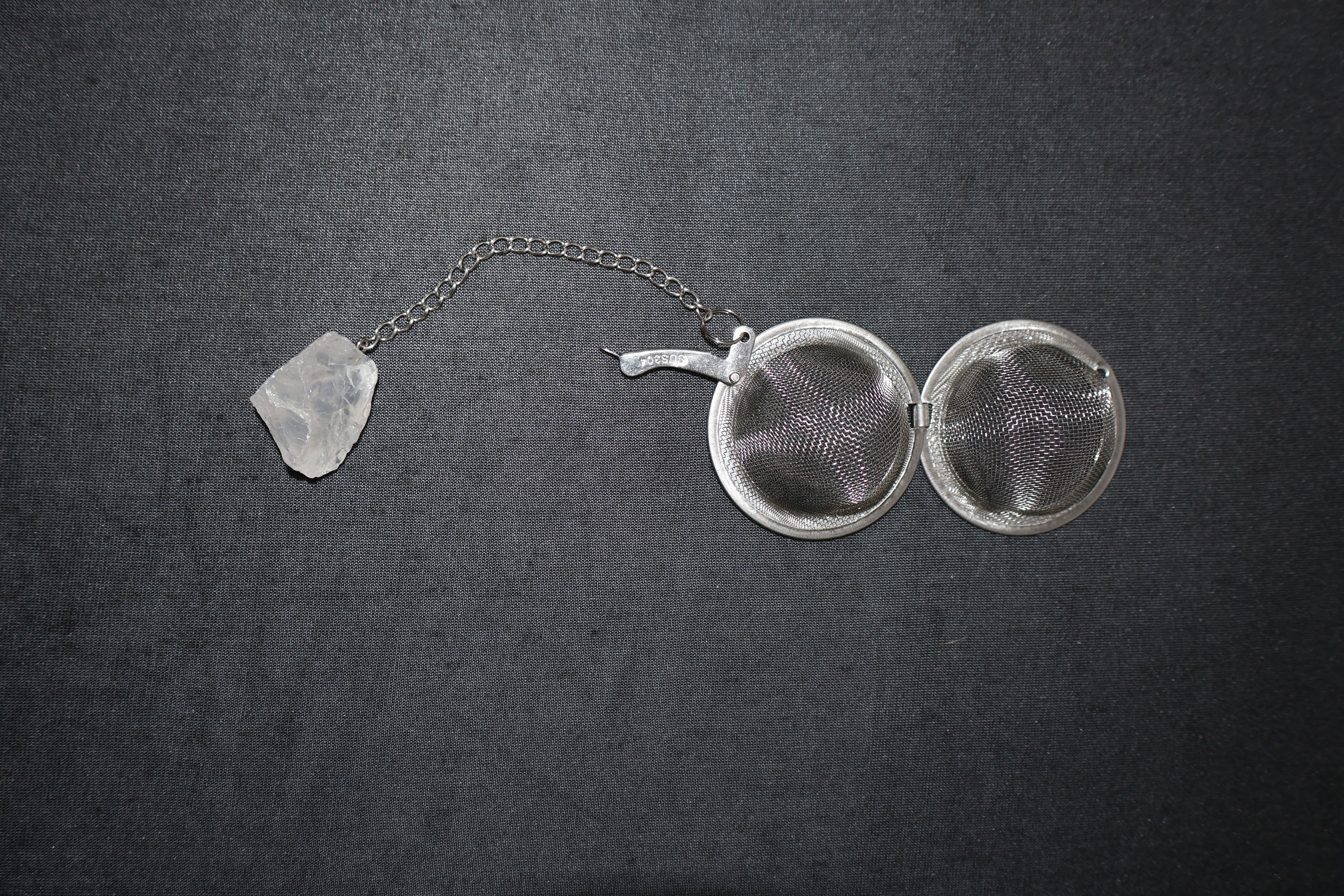 Clear Quartz Tea Strainer