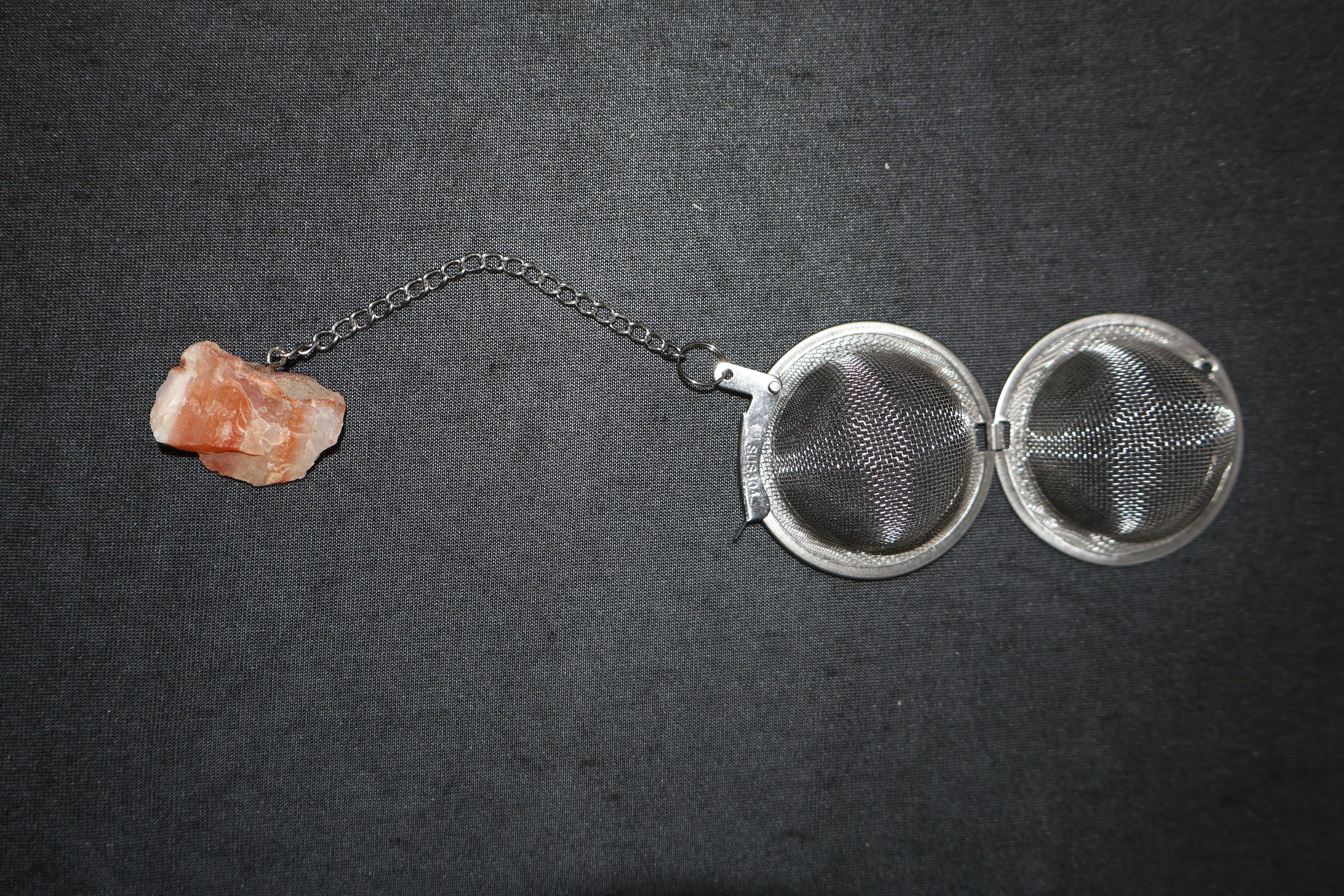 Carnelian Tea Strainer
