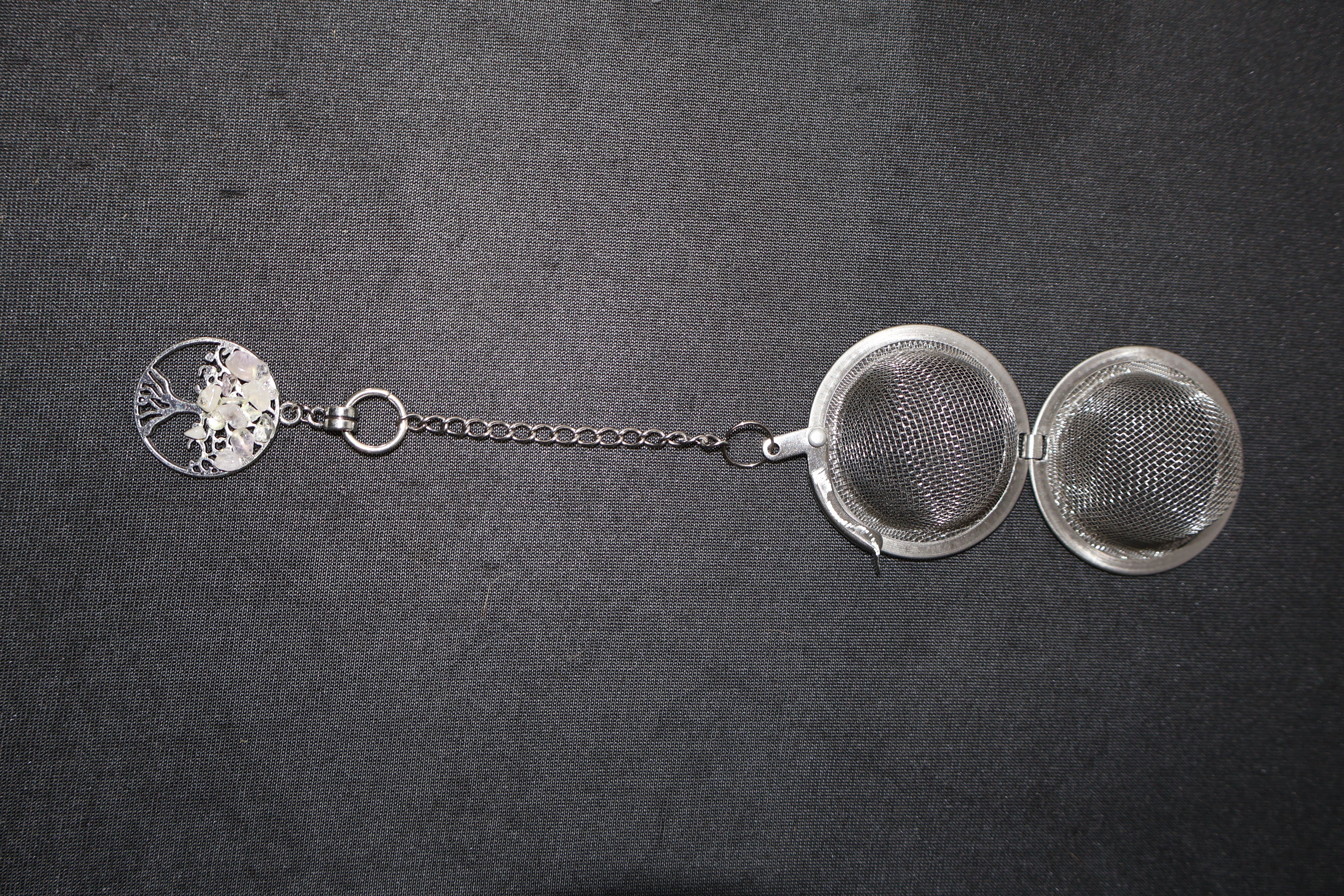 Amethyst Tree of Life Tea Strainer