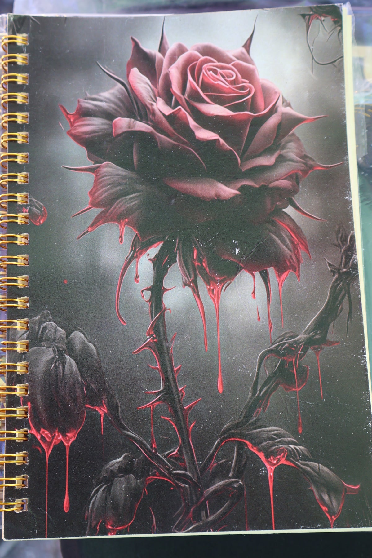 Bloody rose notebook