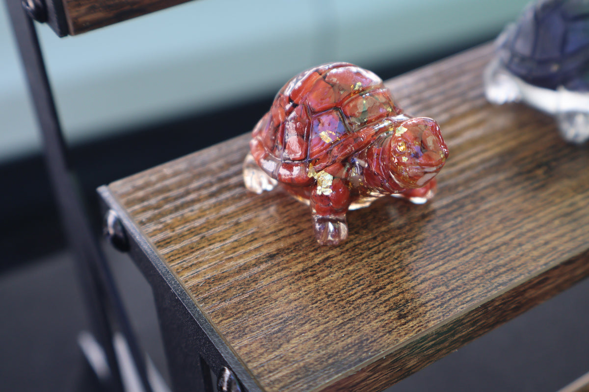 Resin crystal turtle