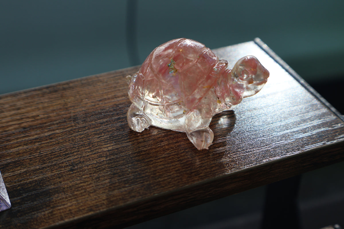 Resin crystal turtle