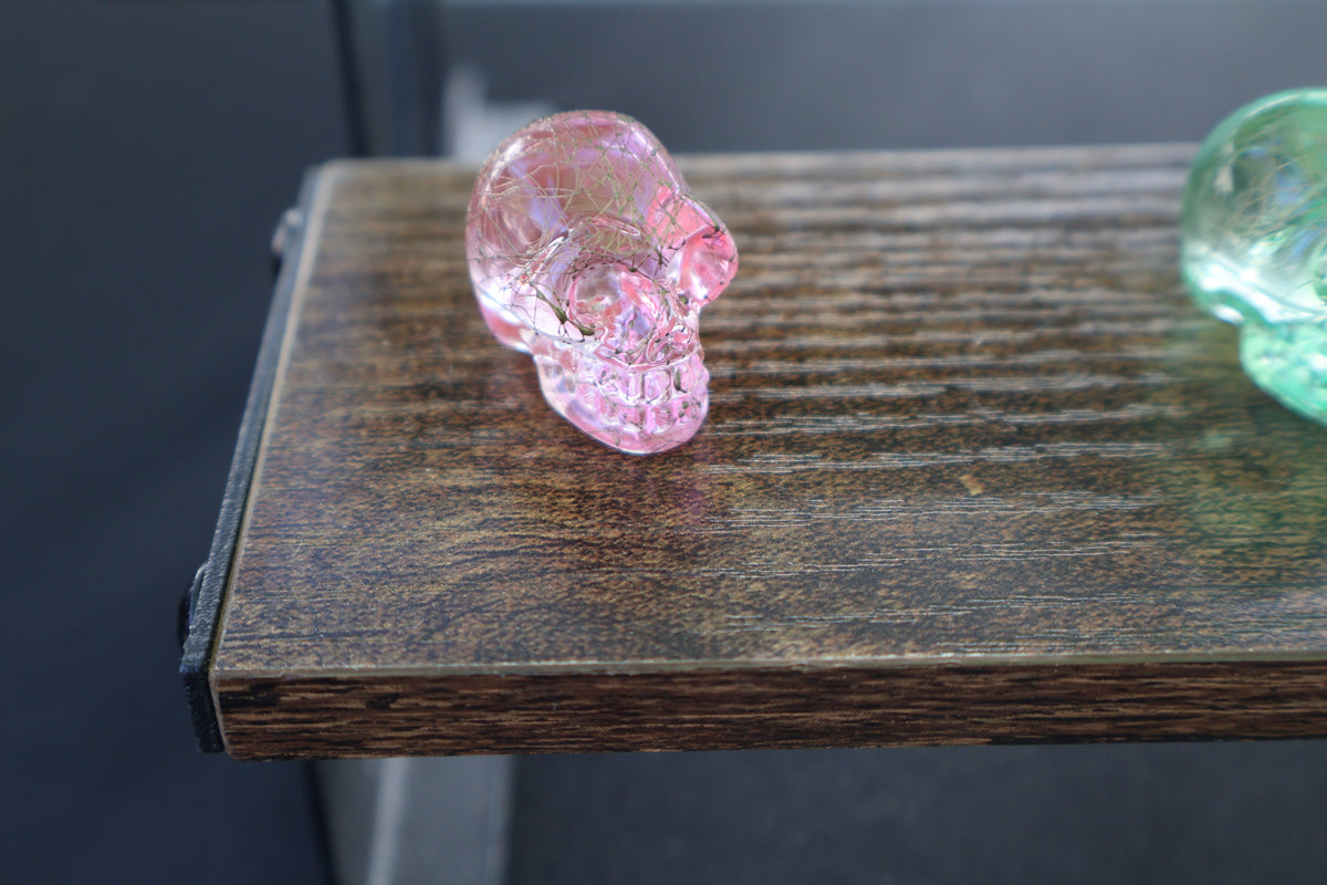 Resin crystal skull