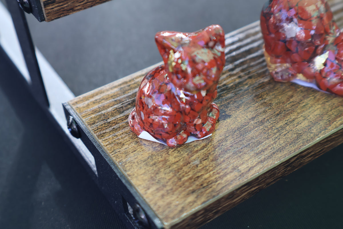 Resin crystal cat